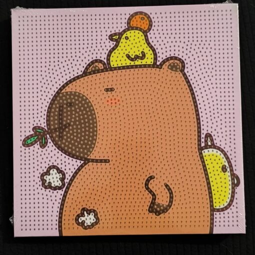 Cuadro diamante 20x20 - Capybara - Imagen 6