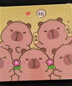 Cuadro diamante 20x20 - Capybara