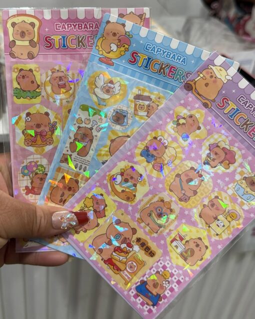 Plancha de Stickers - Capybara