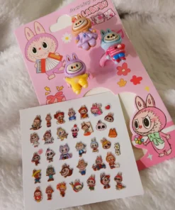 Set anillo con stiker - Labubu