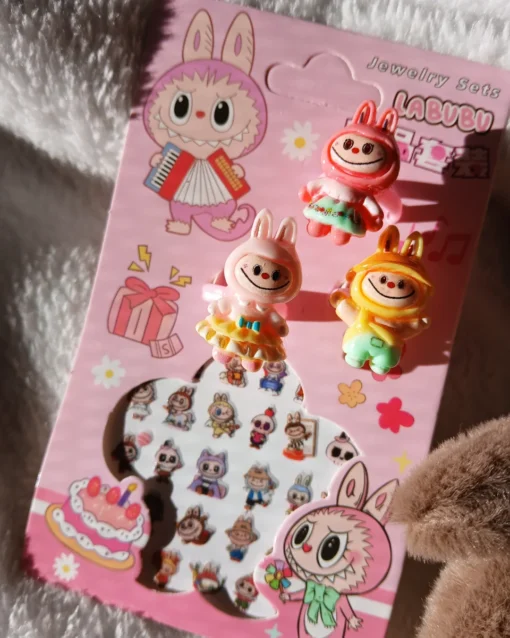 Set anillo con stiker - Labubu - Imagen 5