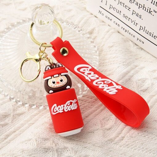 Llavero Importado 3D Labubu Coca-Cola - Imagen 4