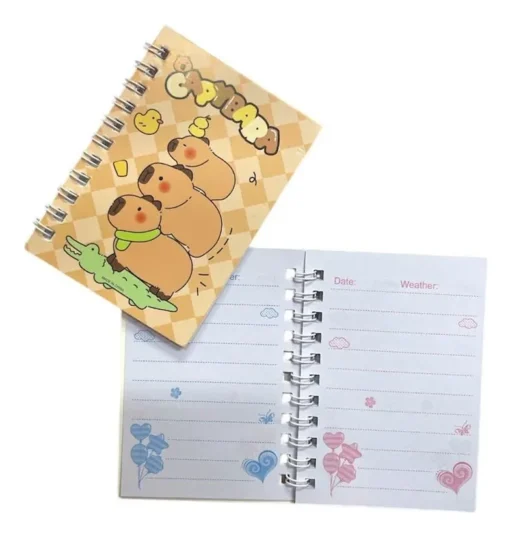 Pack x4 Mini Cuadernos Capybara - Imagen 2