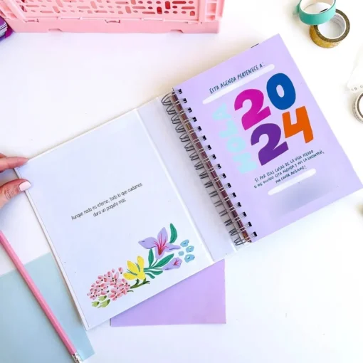 **OFERTA** Agenda Sem. a la Vista con Lomo 2024 - Water - Imagen 4