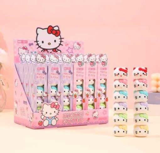 Resaltador Largo Apilable - Hello Kitty