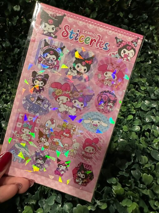 Plancha de Stickers - Kuromi