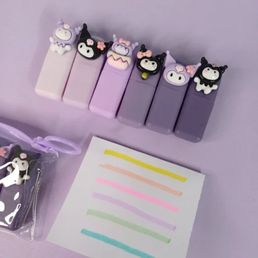 Estuche x6 Resaltadores - Kuromi - Imagen 8