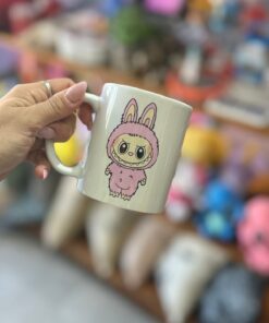 Taza REcta Ceramica Labubu