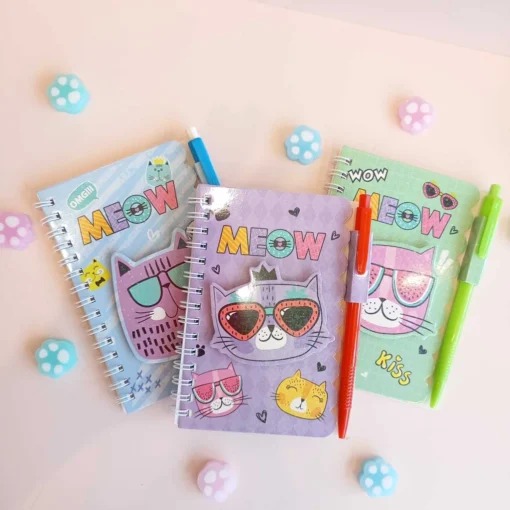 Mini libreta 3D Meow