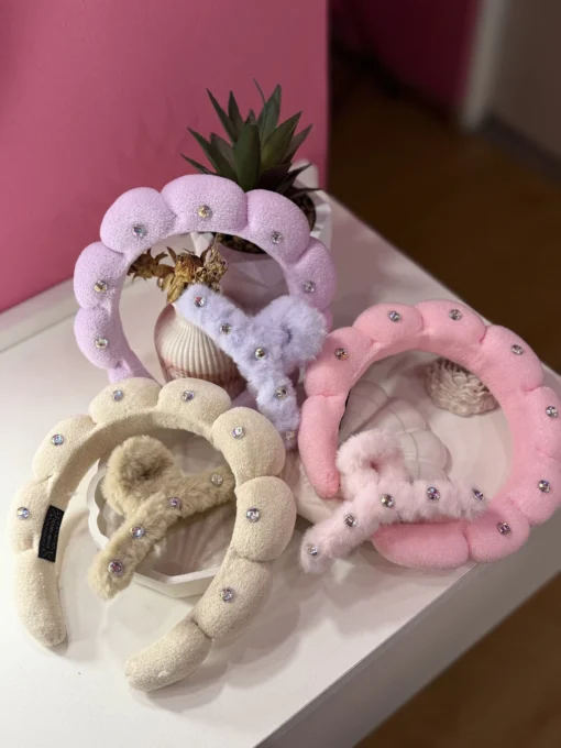 kit Vincha Strass con Broche - Mely
