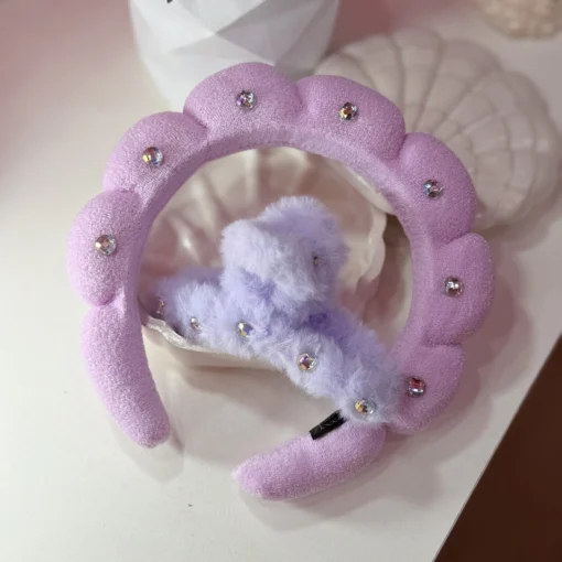 kit Vincha Strass con Broche - Mely - Imagen 6