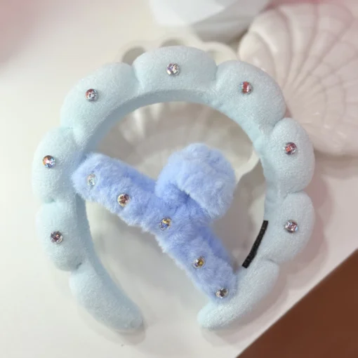 kit Vincha Strass con Broche - Mely - Imagen 7