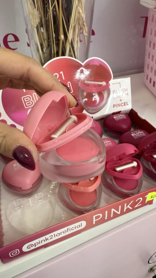 Rubor en Crema Corazon - Pink21 - Imagen 2