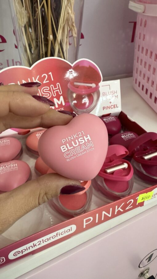 Rubor en Crema Corazon - Pink21 - Imagen 3