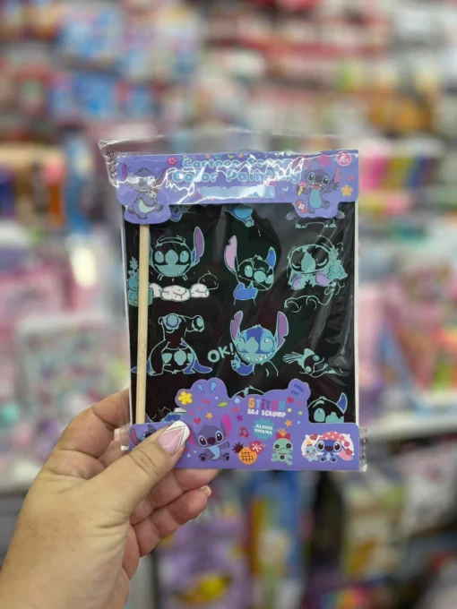 Papela Rasca Personajes - Stitch
