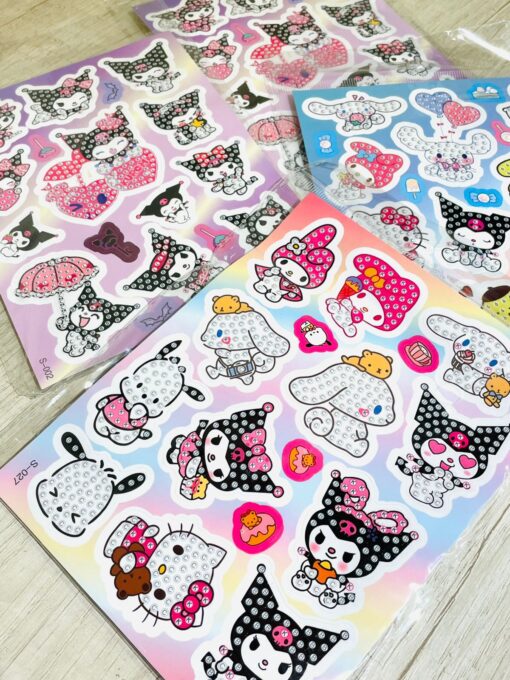 Plancha de Sticker Diamante - Personajes