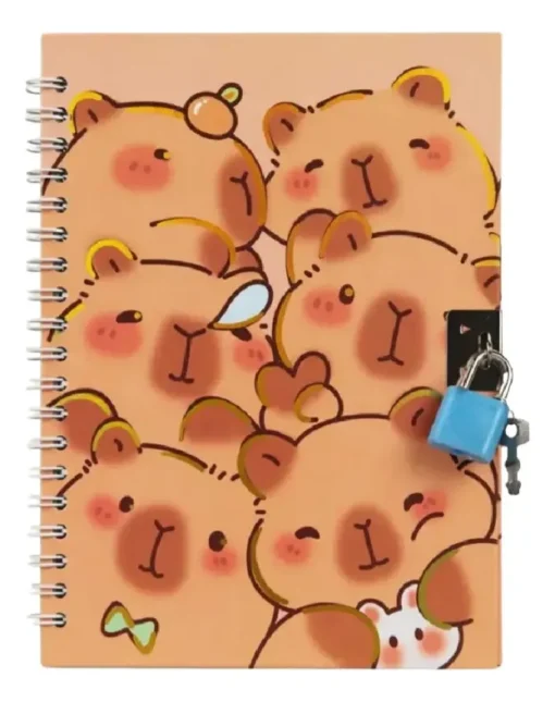 Diario Intimo Capybara con Candado - Imagen 2