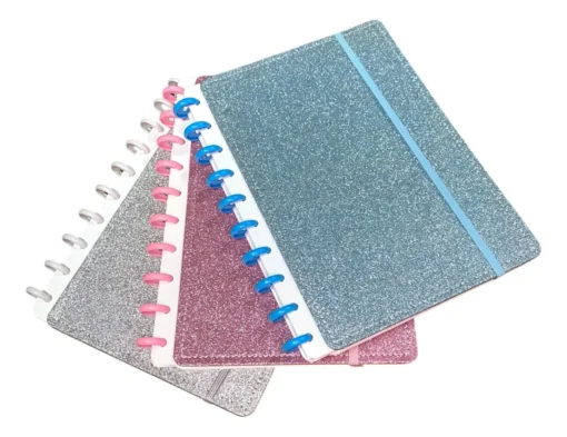 Cuaderno Glitter  con Discos