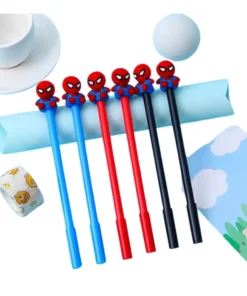 D NQ NP 2X 986616 MLM78245365616 082024 F 12 plumas super heroe spiderman fiesta papeleria escolar nin