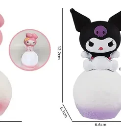 D NQ NP 746206 MLC74279322692 022024 O set 4 figuras lampara kuromi hello kitty my melody luz led
