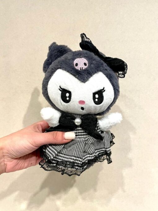Peluche Kuromi con moño Black