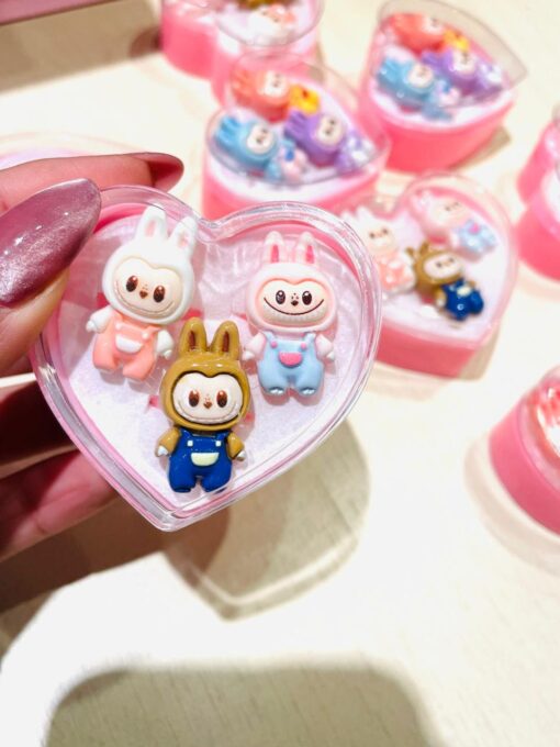 Anillo Corazon x3 - Labubu