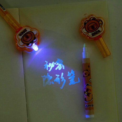Lapicera Tinta Invisible con Luz - Capybara - Imagen 2