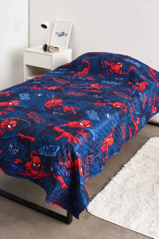 Cubrecama 1  Plaza y 1/2 - Spiderman