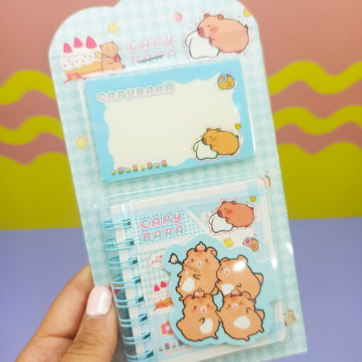 Cuaderno + Notas Capybara