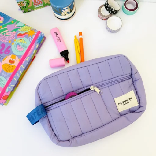 Necessaire Con Cierre Lila