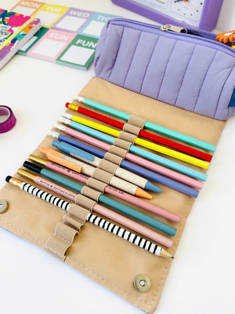 Cartuchera Desplegable Lila 3 Cartuchera Desplegable Lila - Imagen 3