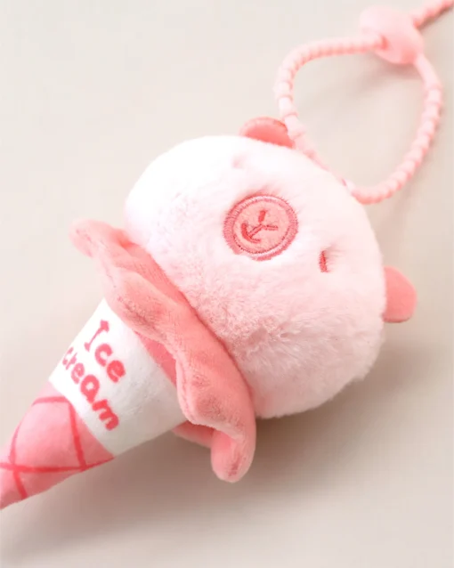 Llavero Cono Capybara Rosa
