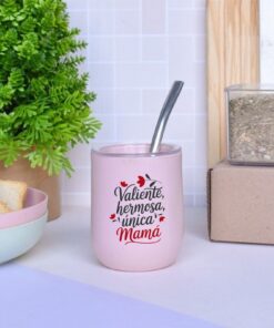 Alternative view of Mate Anti Vuelco + Bombilla Dia de La Madre