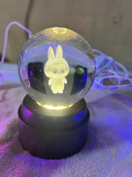 Esfera de Cristal GIRATORIA - Labubu