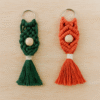 Llavero Macrame con Flecos