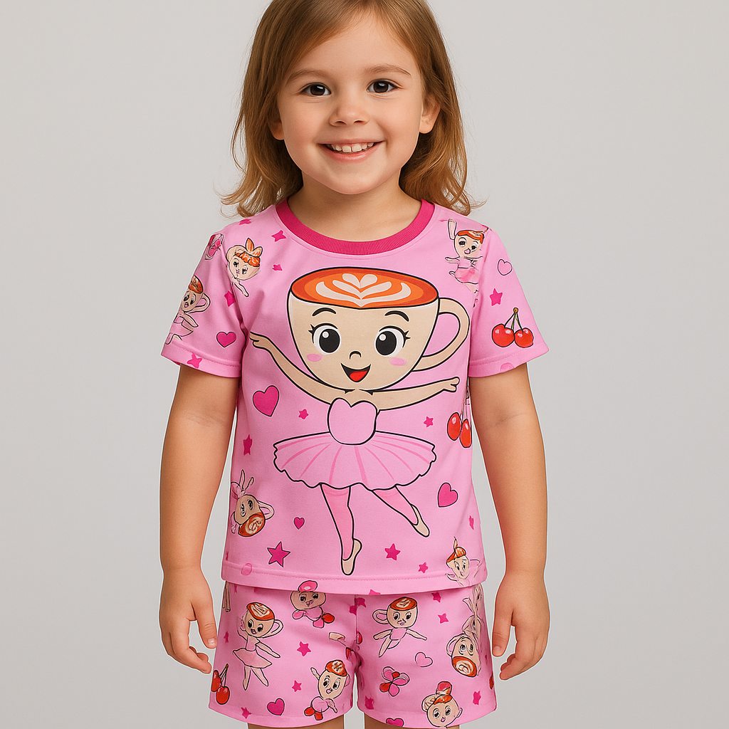 Pijama VERANO KIDS - Balerina Capuccina 3 Pijama VERANO KIDS - Balerina Capuccina - Imagen 3