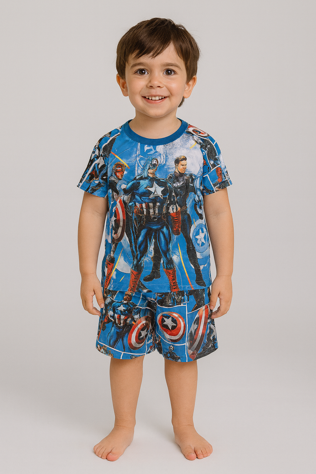 Pijama VERANO KIDS - Capitan America 1 Pijama VERANO KIDS - Capitan America