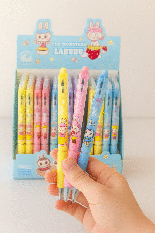 Lapicera Borrable x12 - Labubu - Imagen 2