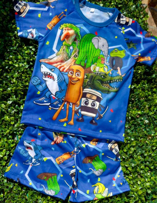 Pijama VERANO KIDS - Tralalero Azul