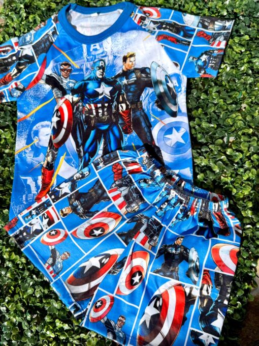 Pijama VERANO KIDS - Capitan America