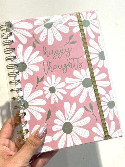 Cuaderno T.D con Elástico - Flores - Imagen 3