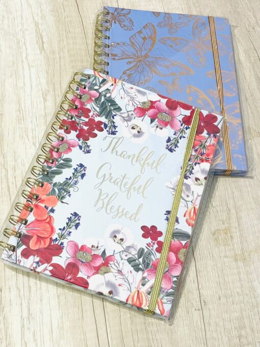 Cuaderno T.D con Elástico - Flores