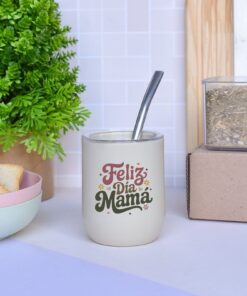 Mate Anti Vuelco + Bombilla Dia de La Madre
