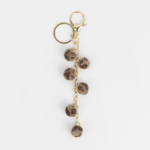 LLavero Charm Pelotitas Animal Print