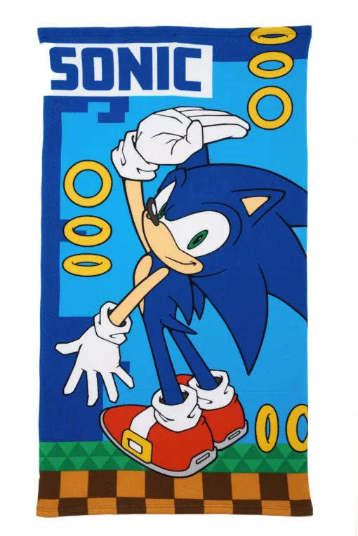 Toallon con Bolso Sonic - Piñata