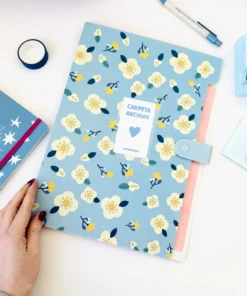 Carpeta Clasificadora Celeste