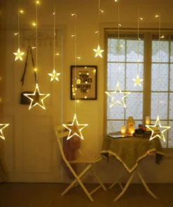 Alternative view of Guirnalda luces Led estrellas