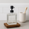 Dispenser de Vidrio Cuadrado - Jabón