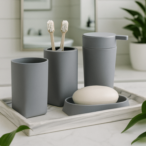 Set de Baño 4 piezas - Gris