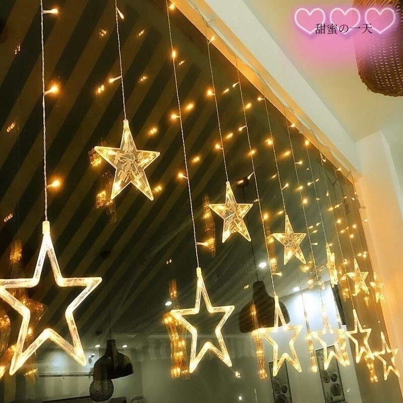 Guirnalda luces Led estrellas 1 Guirnalda luces Led estrellas